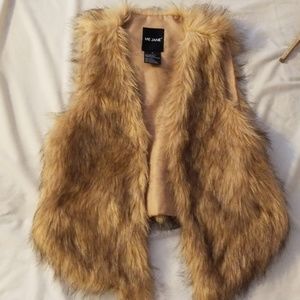 Faux fur fashion vest
